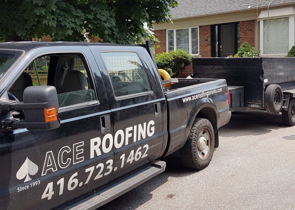 Ace Roofing Truck