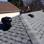 Ace Roofing Services Inc - Asphalt Shingle Roofing - Toronto Roofing Company - Picture of a shingle roof with turbine vent and vent in Toronto. GTA